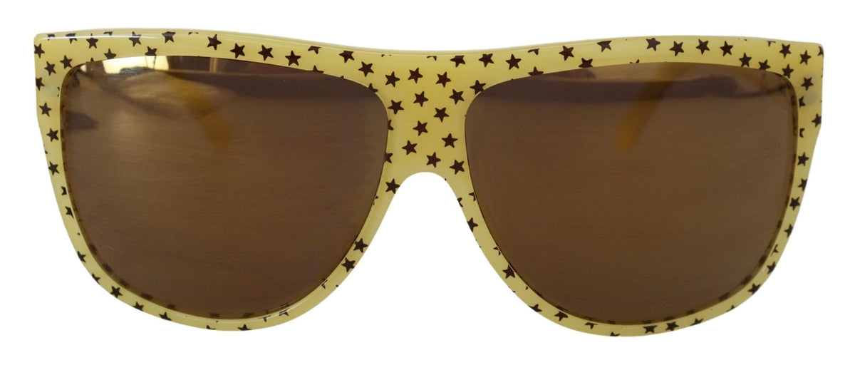 Lunettes de soleil carrées Stellar Chic de Dolce &amp; Gabbana en jaune