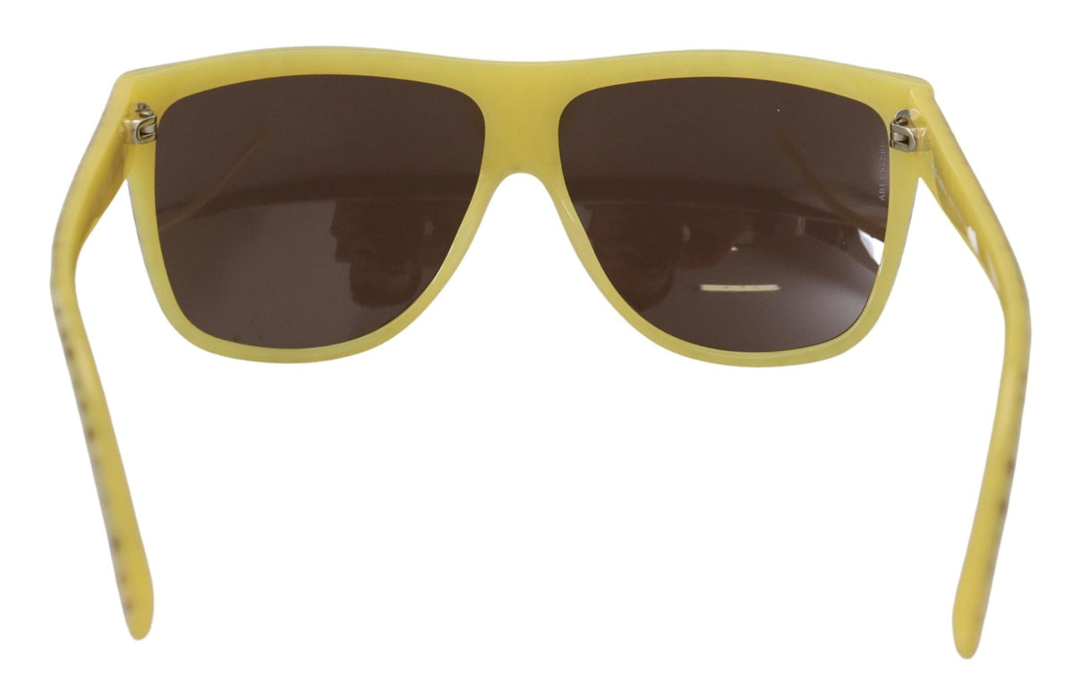 Gafas de sol cuadradas Stellar Chic de Dolce &amp; Gabbana en amarillo