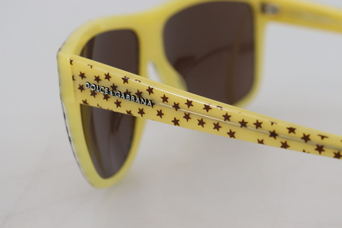 Gafas de sol cuadradas Stellar Chic de Dolce &amp; Gabbana en amarillo