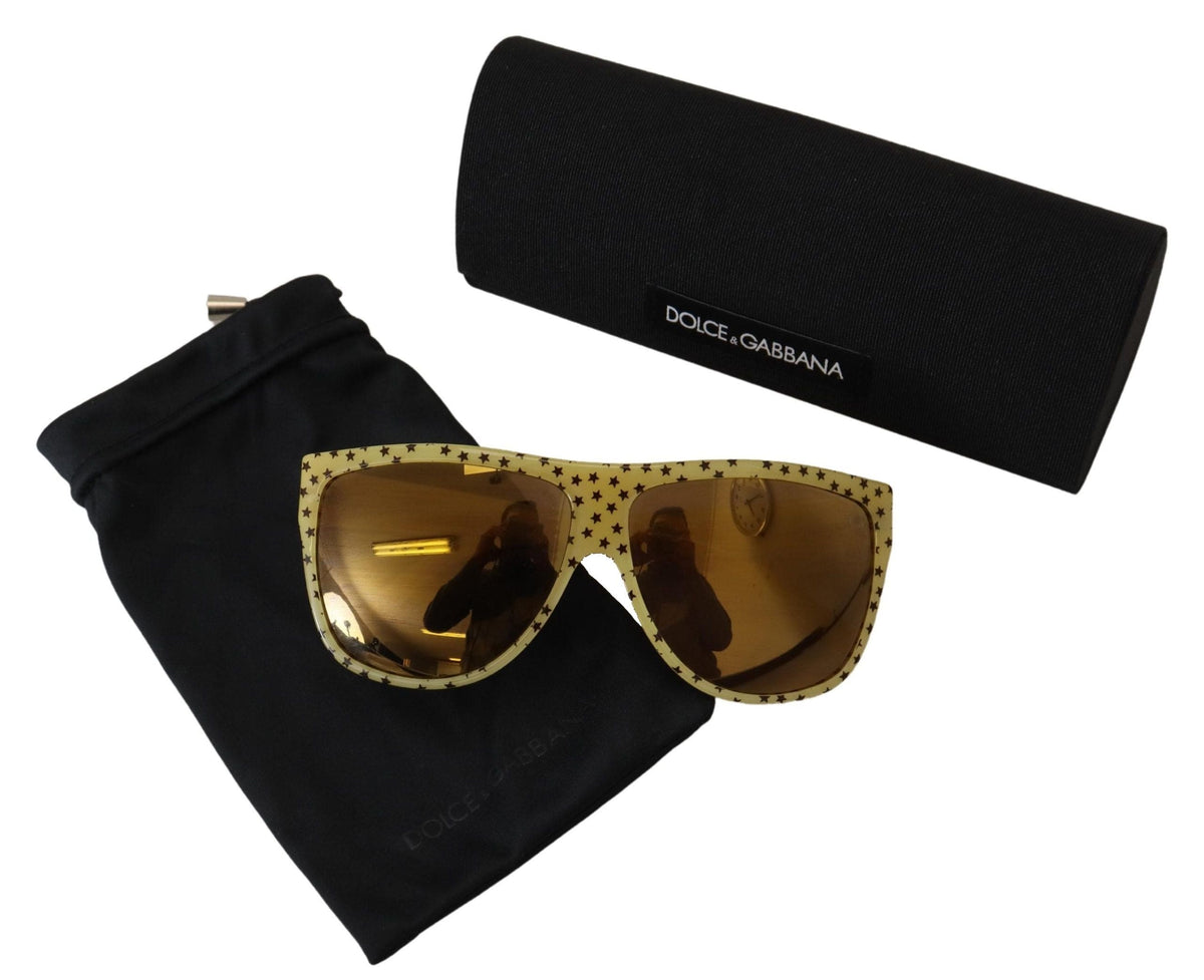 Gafas de sol cuadradas Stellar Chic de Dolce &amp; Gabbana en amarillo