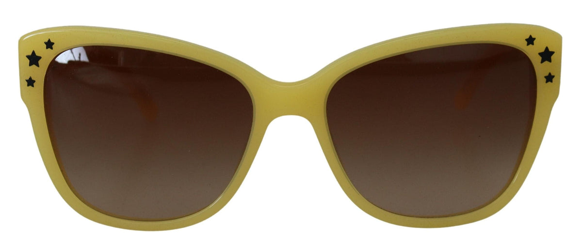 Lunettes de soleil Dolce &amp; Gabbana Chic en acétate jaune dégradé