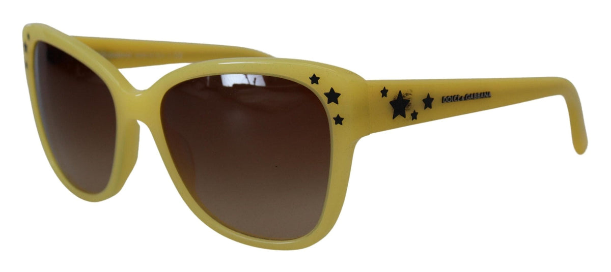 Lunettes de soleil Dolce &amp; Gabbana Chic en acétate jaune dégradé