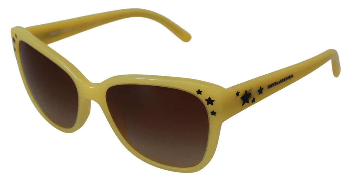 Lunettes de soleil Dolce &amp; Gabbana Chic en acétate jaune dégradé