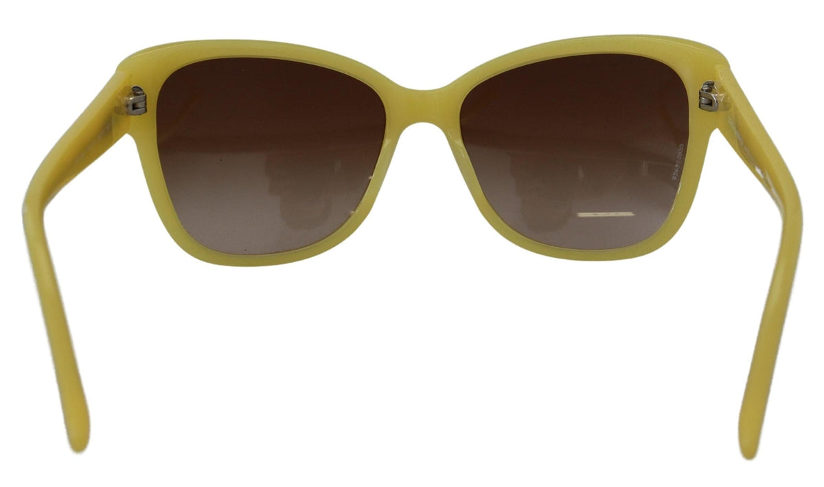 Lunettes de soleil Dolce &amp; Gabbana Chic en acétate jaune dégradé