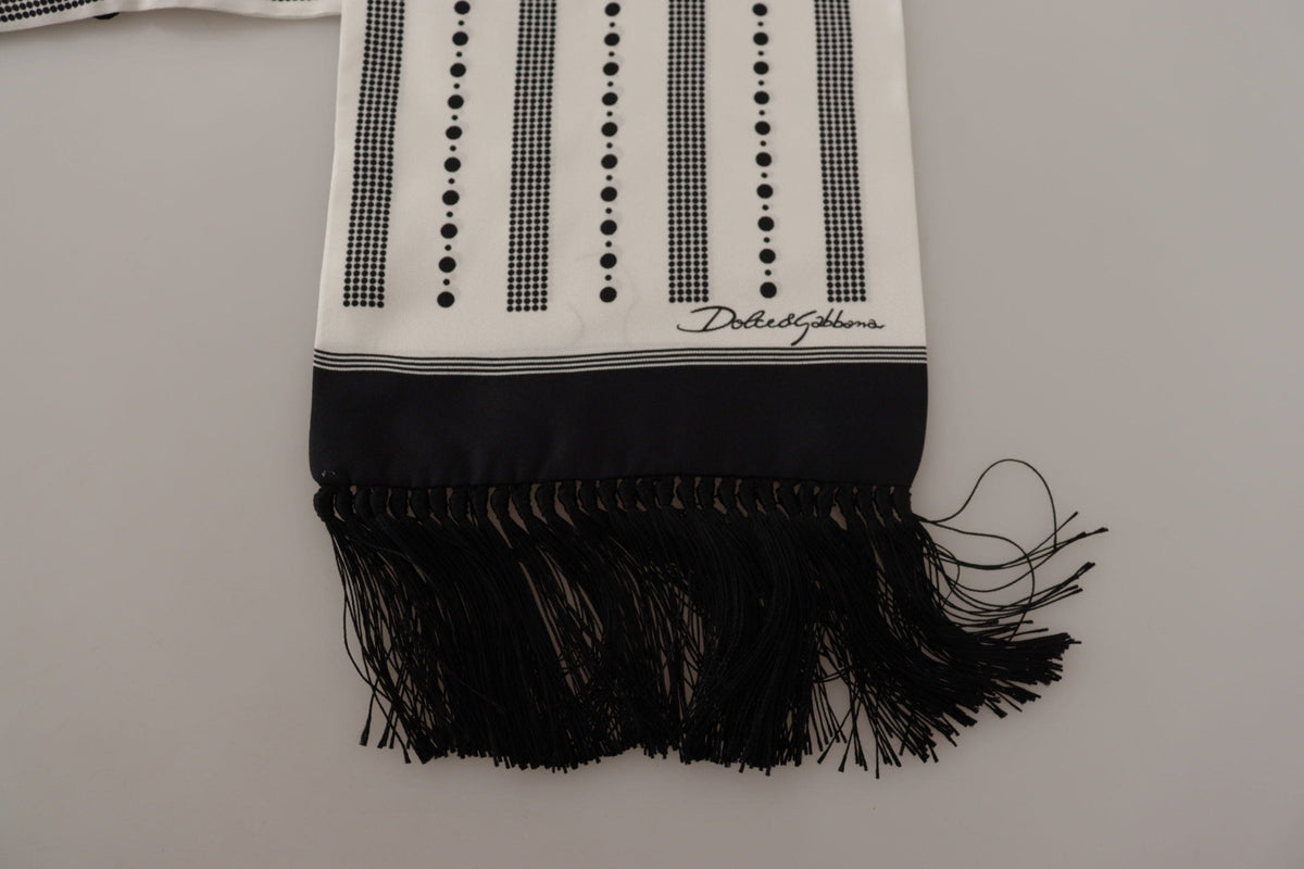 Foulard en soie monochrome élégant pour homme Dolce &amp; Gabbana