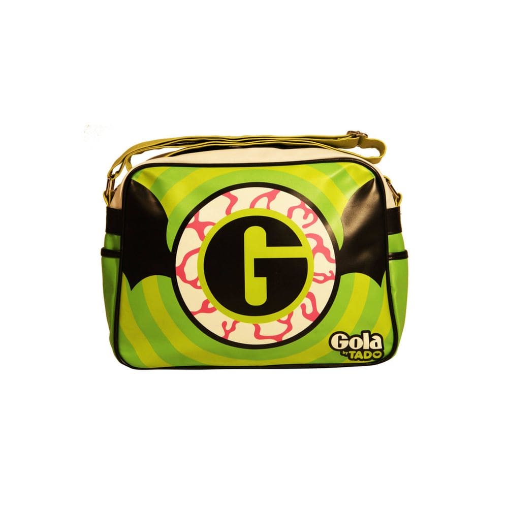 Bolso de mano de tela verde Gola