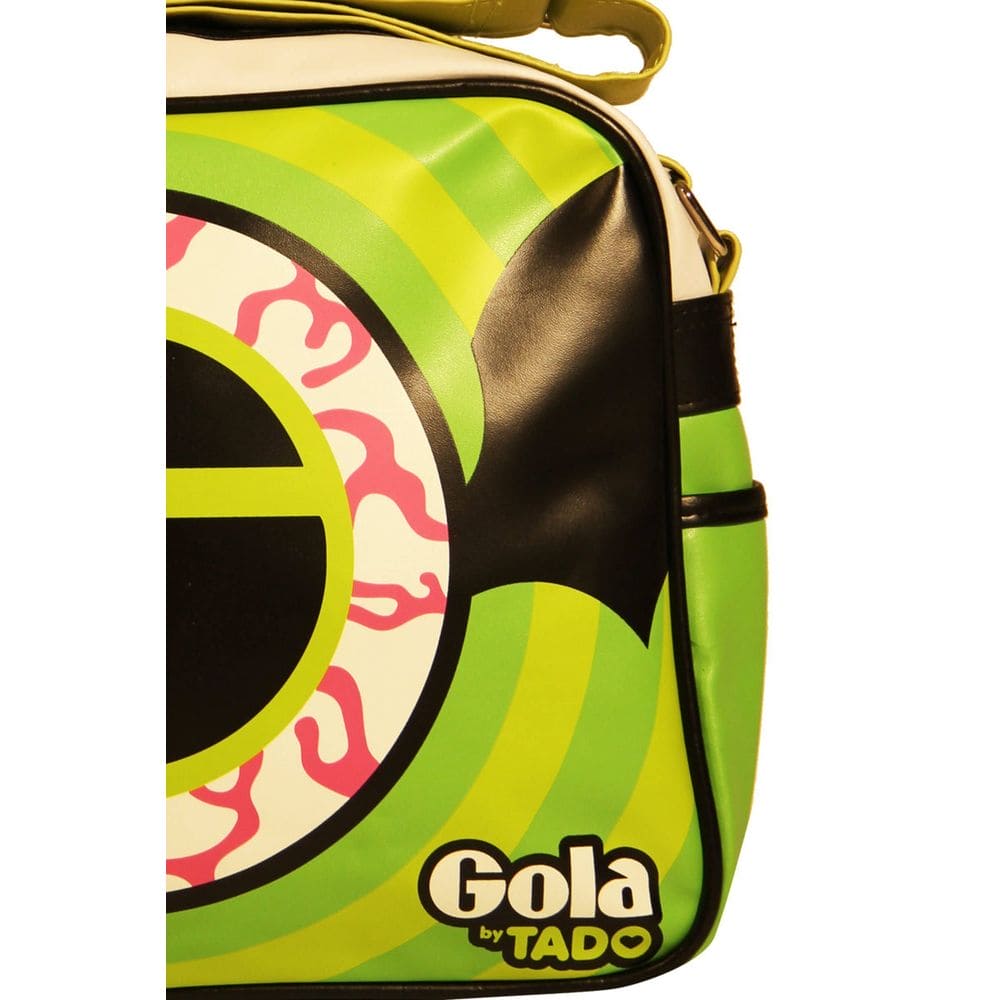 Bolso de mano de tela verde Gola