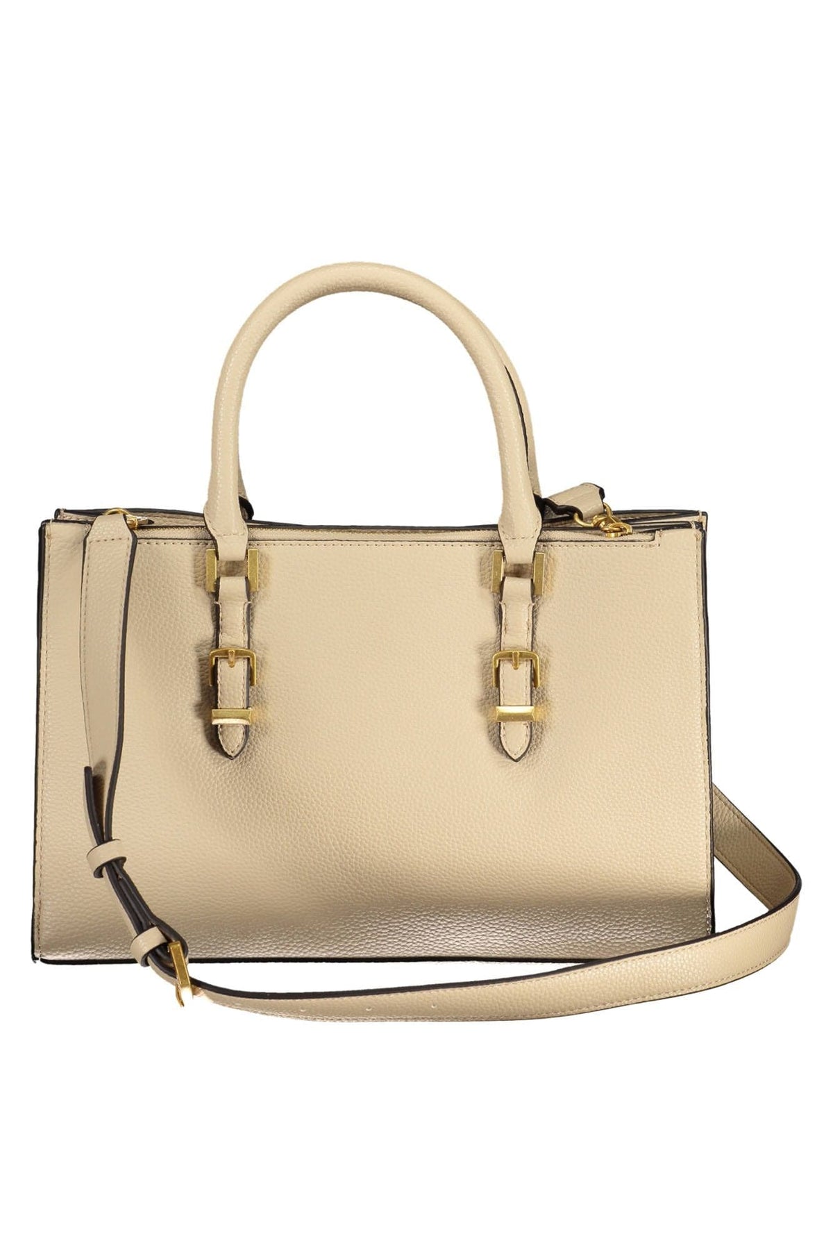 Bolso de mano chic beige con dos compartimentos de Guess Jeans