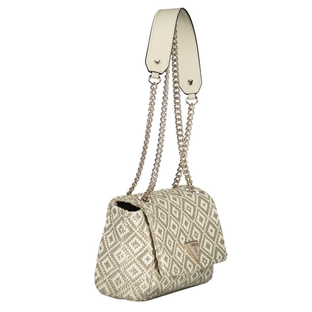 Bolso de mano de polietileno gris Guess Jeans