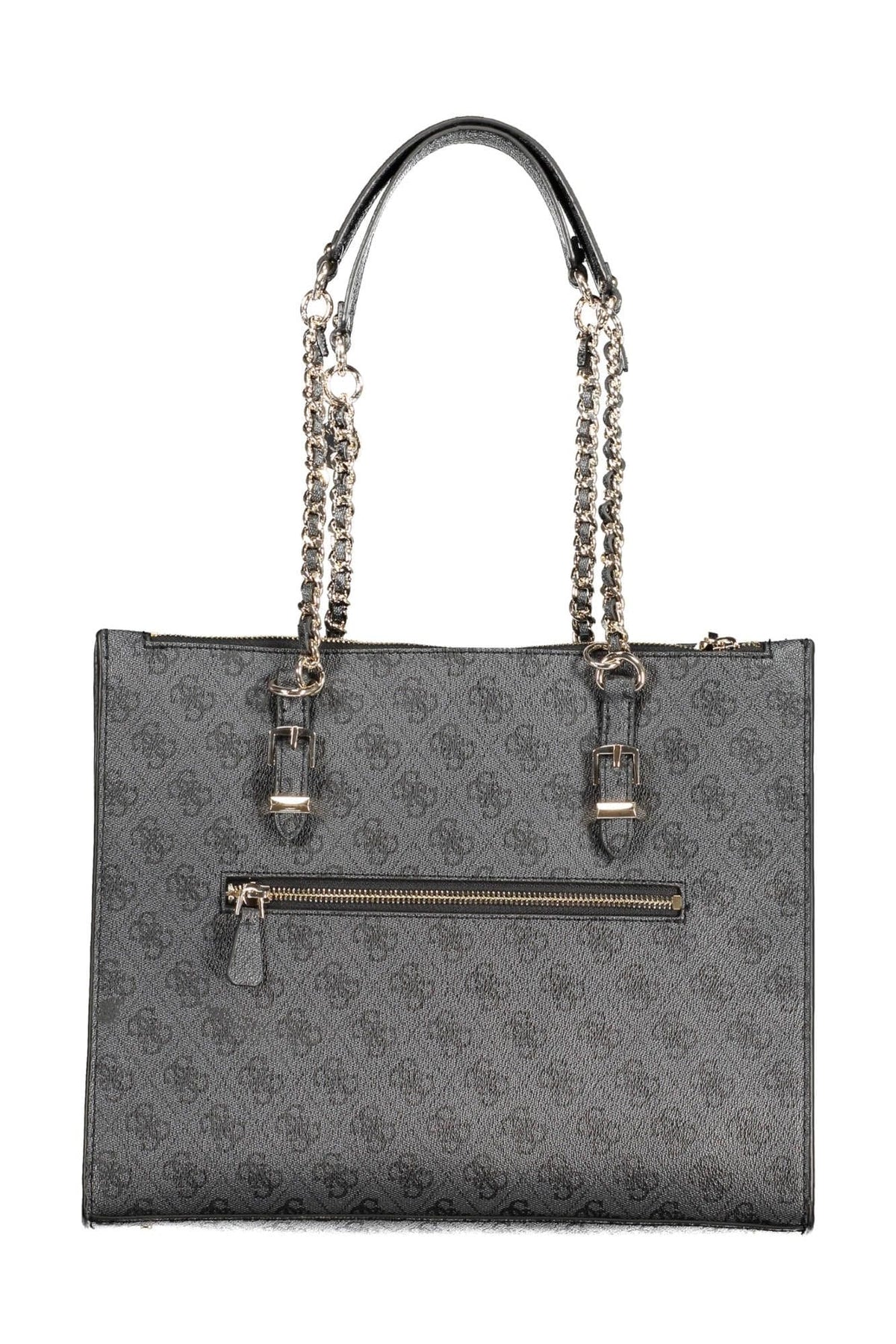 Sac à bandoulière Guess Jeans Chic noir avec poignée en chaîne