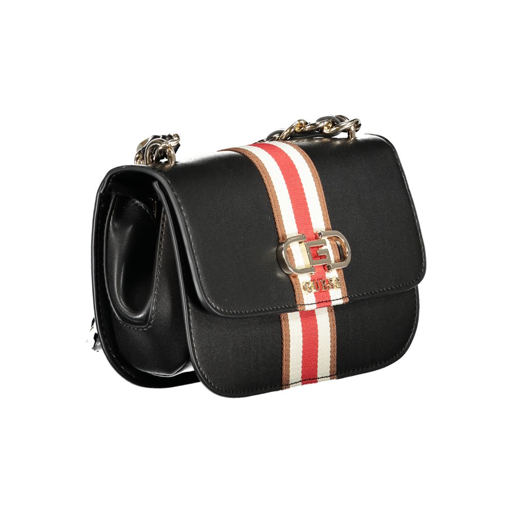 Bolso de mano de polietileno negro Guess Jeans