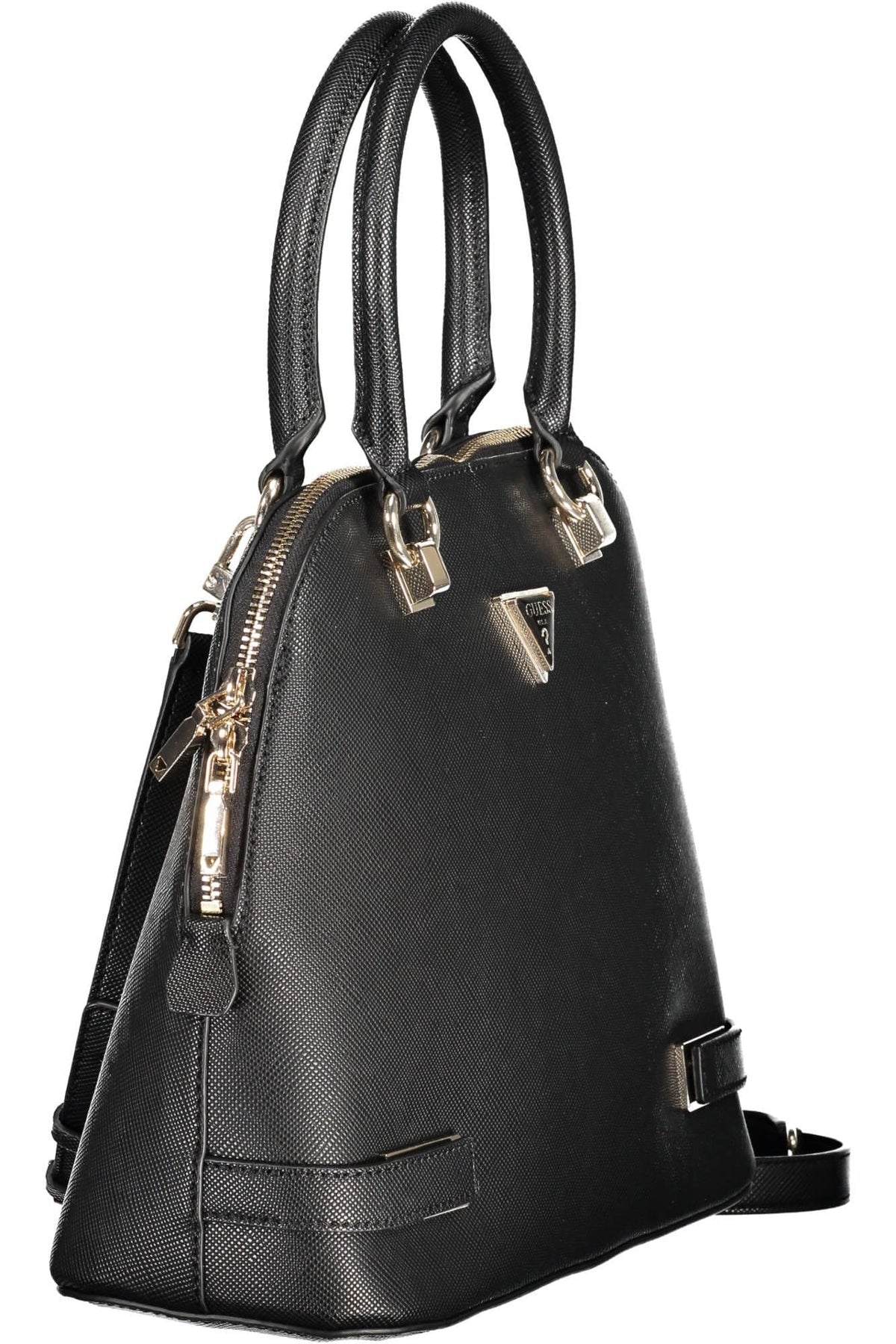 Bolso de mano Guess Jeans Chic en color negro con detalles en contraste