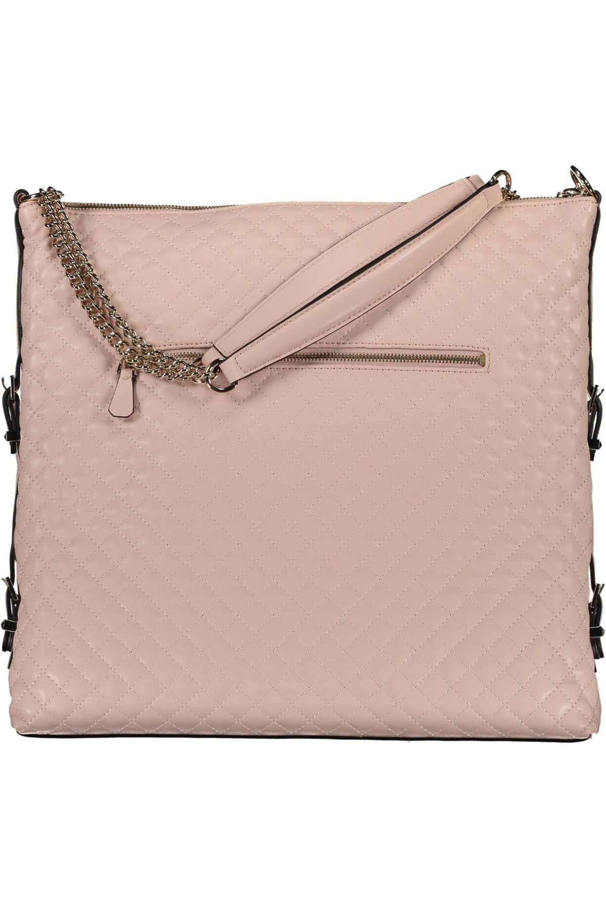 Sac à bandoulière Guess Jeans Chic en polyuréthane rose avec poignée en chaîne