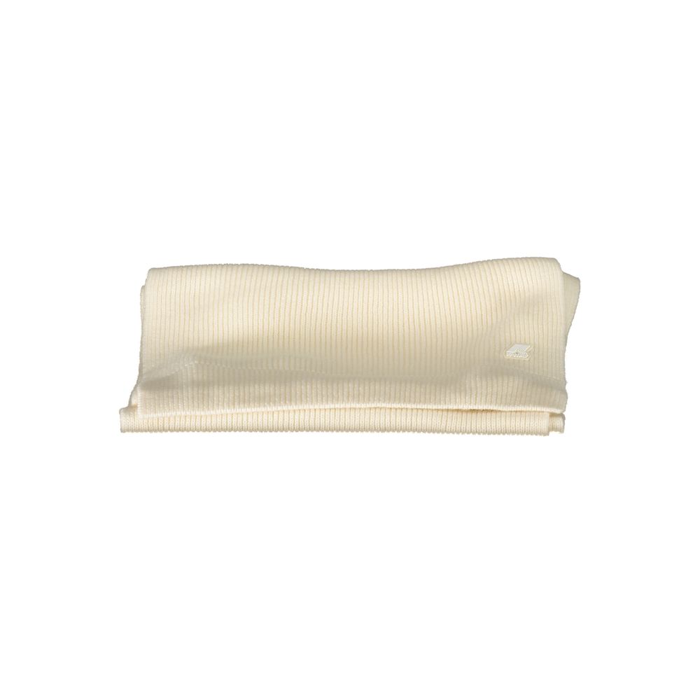 Bufanda de lana 100% beige K-WAY