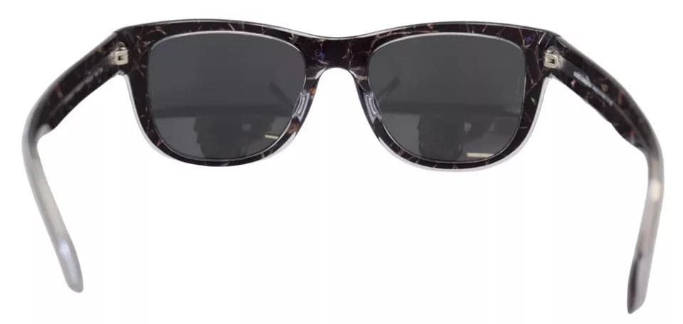 Gafas de sol Dolce &amp; Gabbana DG4284-F de plástico negro con montura completa y lentes de espejo grises