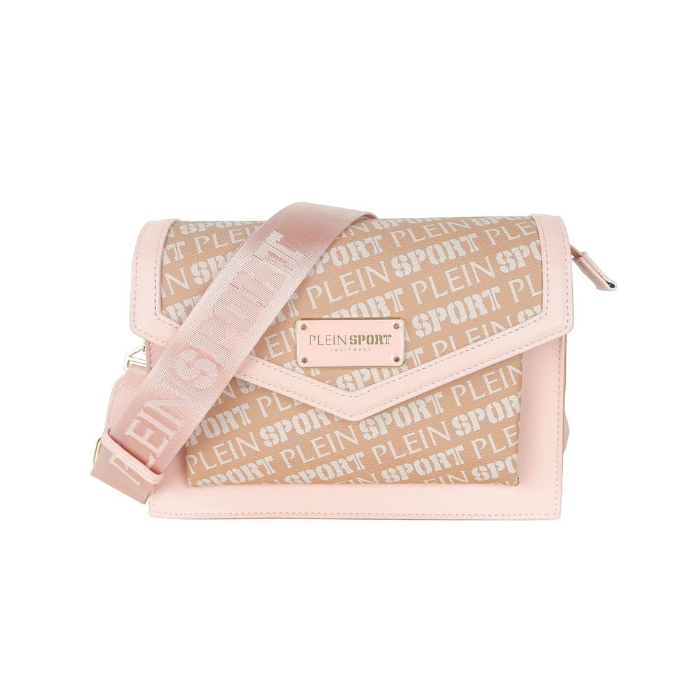 Sac bandoulière en polyamide rose pastel Plein Sport