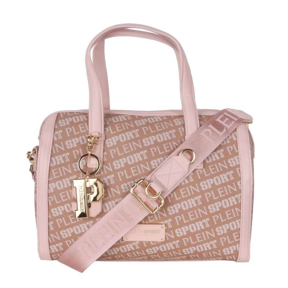 Sac à bandoulière en cuir écologique rose chic Plein Sport