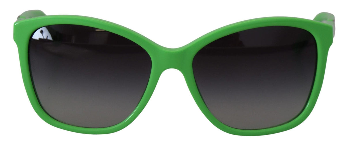 Lunettes de soleil rondes en acétate vert chic Dolce &amp; Gabbana