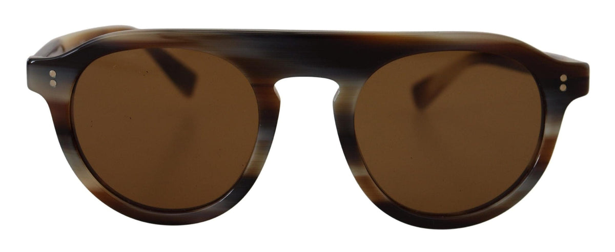 Gafas de sol unisex con diseño atemporal de carey de Dolce &amp; Gabbana