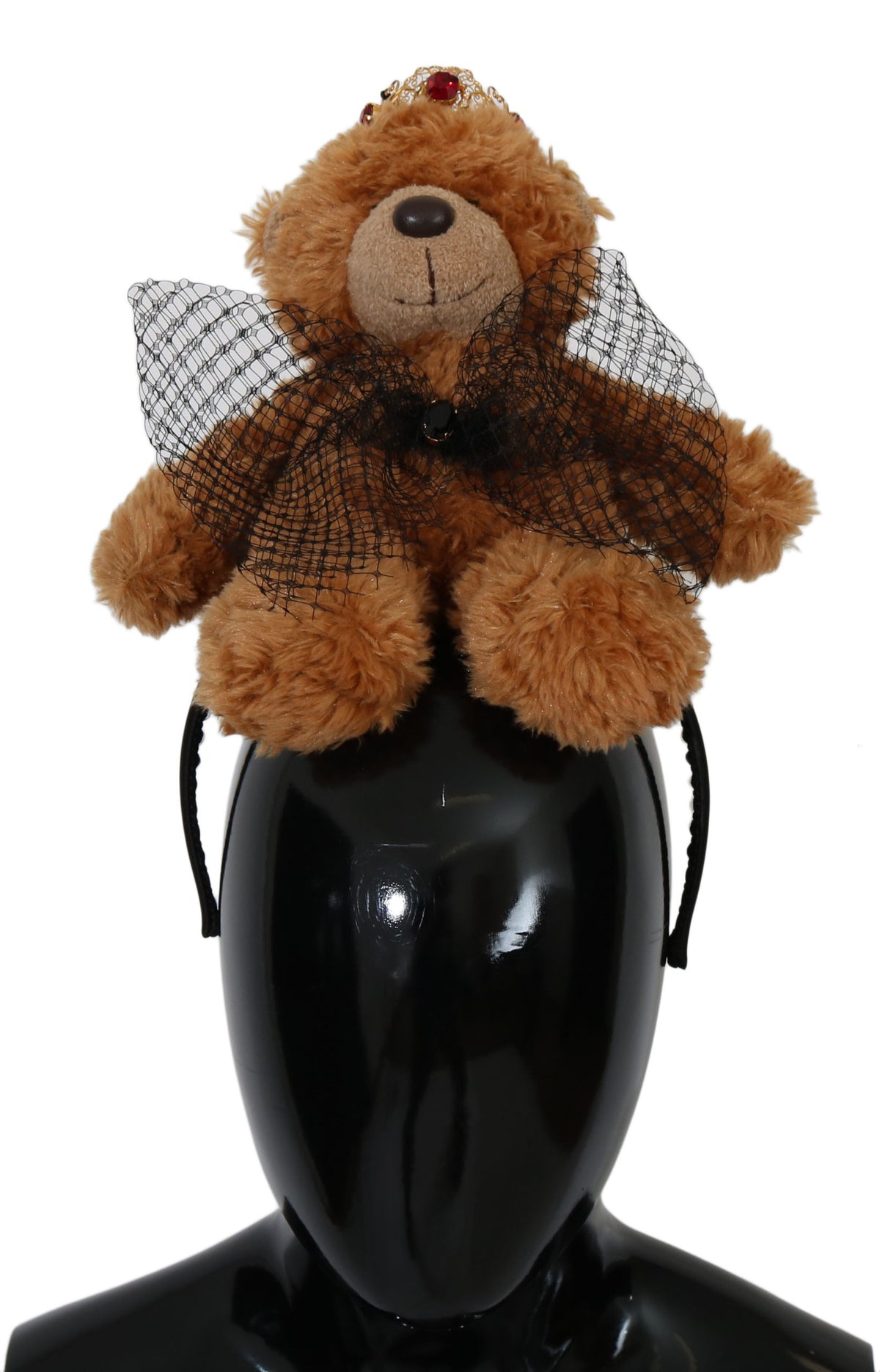 Serre-tête Dolce &amp; Gabbana Teddy Bear avec couronne en cristal