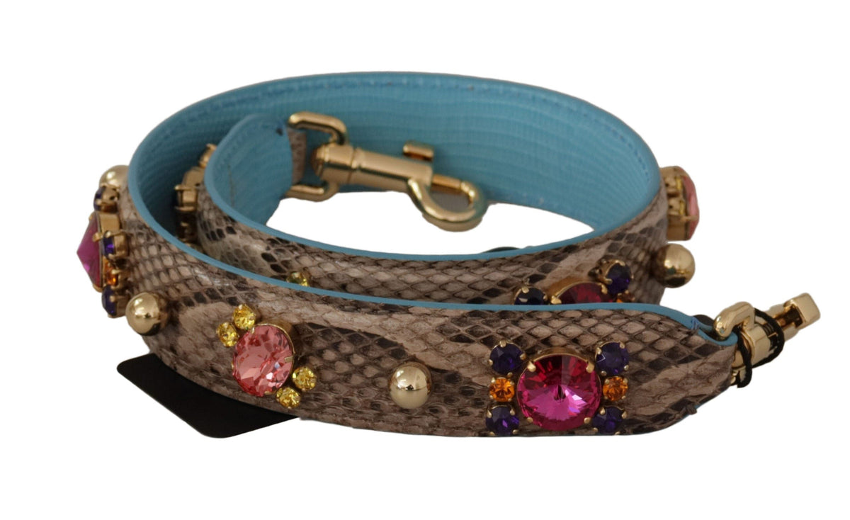 Accessoire élégant à bandoulière en cuir de python Dolce &amp; Gabbana