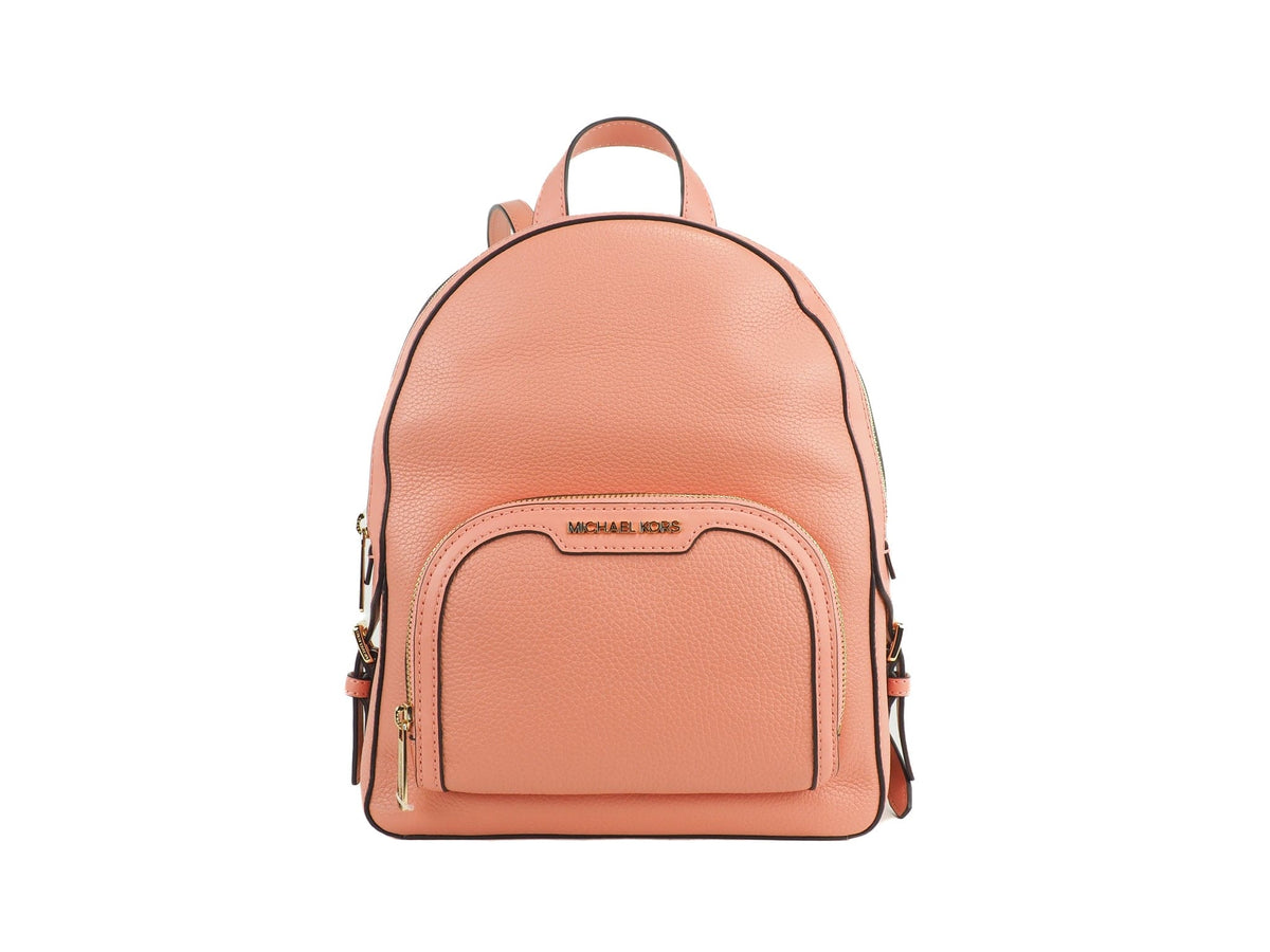 Sac à dos Michael Kors Jaycee Medium Sherbert en cuir grainé avec poche zippée