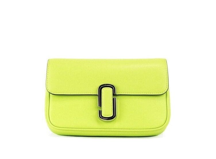 Sac à main à bandoulière en cuir lisse J Marc Green Glow de Marc Jacobs