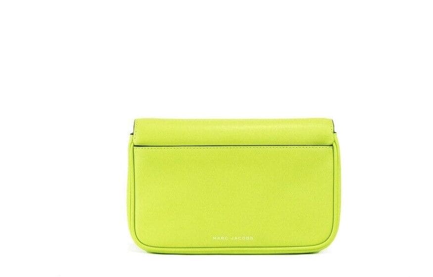 Bolso bandolera de piel lisa con brillo verde J Marc de Marc Jacobs