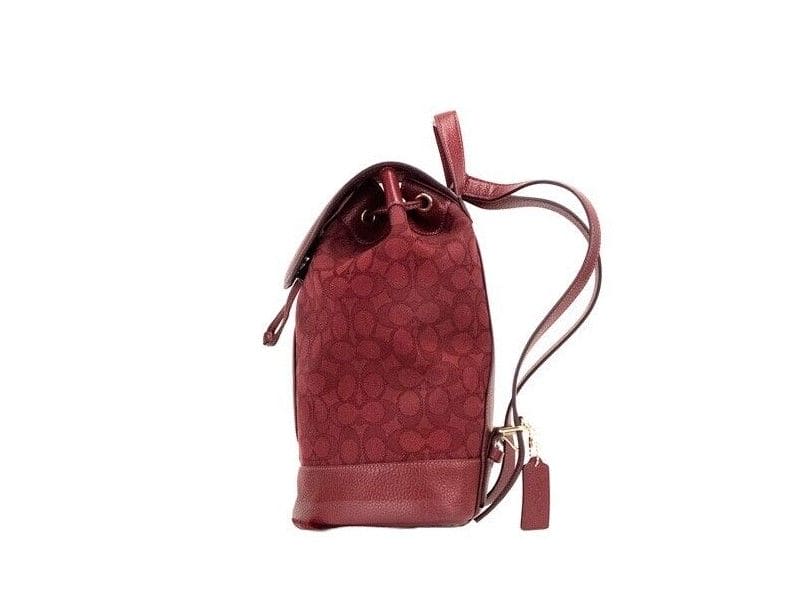 Sac à dos COACH Dempsey en toile jacquard avec logo et pomme rouge