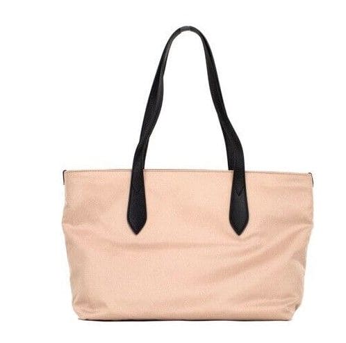 Sac à main fourre-tout Burberry en nylon Econyl rose beige avec logo de marque