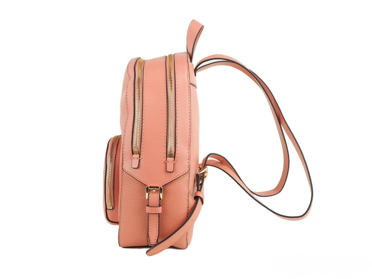 Sac à dos Michael Kors Jaycee Medium Sherbert en cuir grainé avec poche zippée