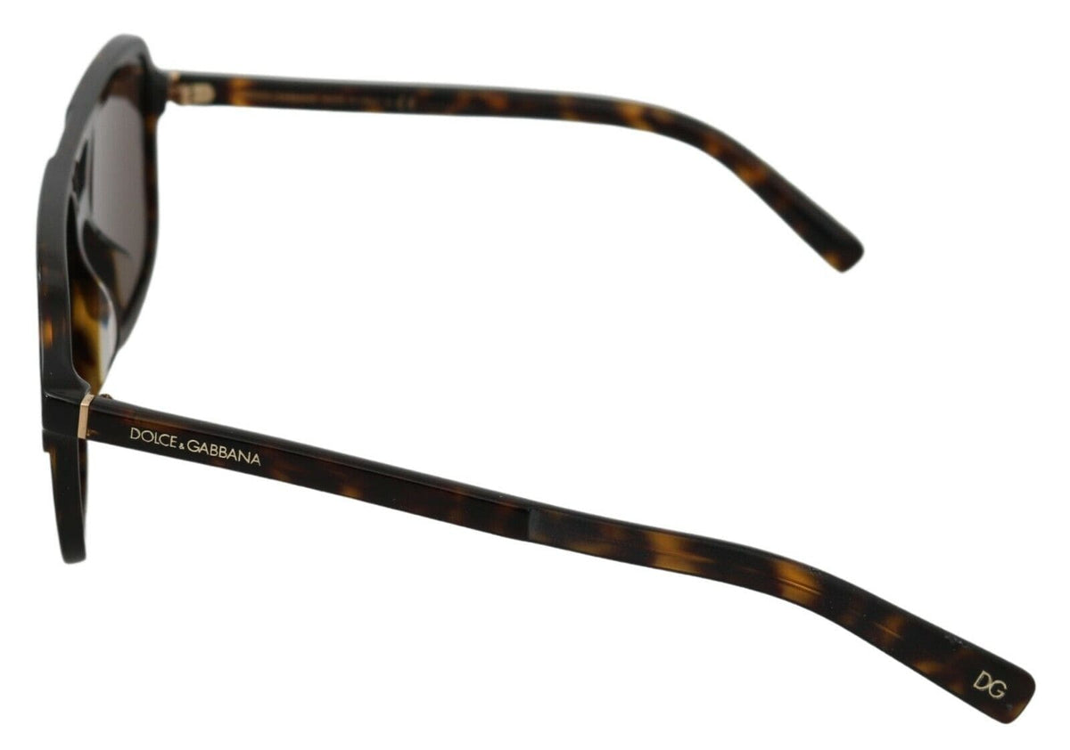 Lunettes de soleil élégantes à motifs marron pour homme Dolce &amp; Gabbana