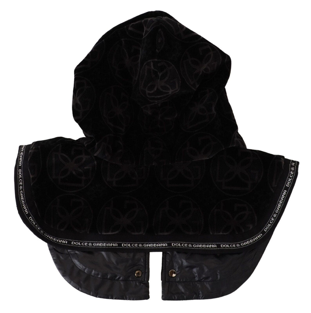 Gorro elegante de mezcla de algodón negro de Dolce &amp; Gabbana